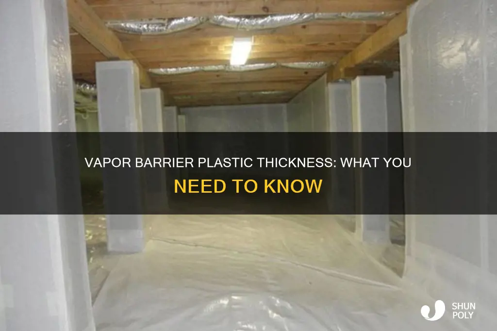how thick is vapor barrier plastic