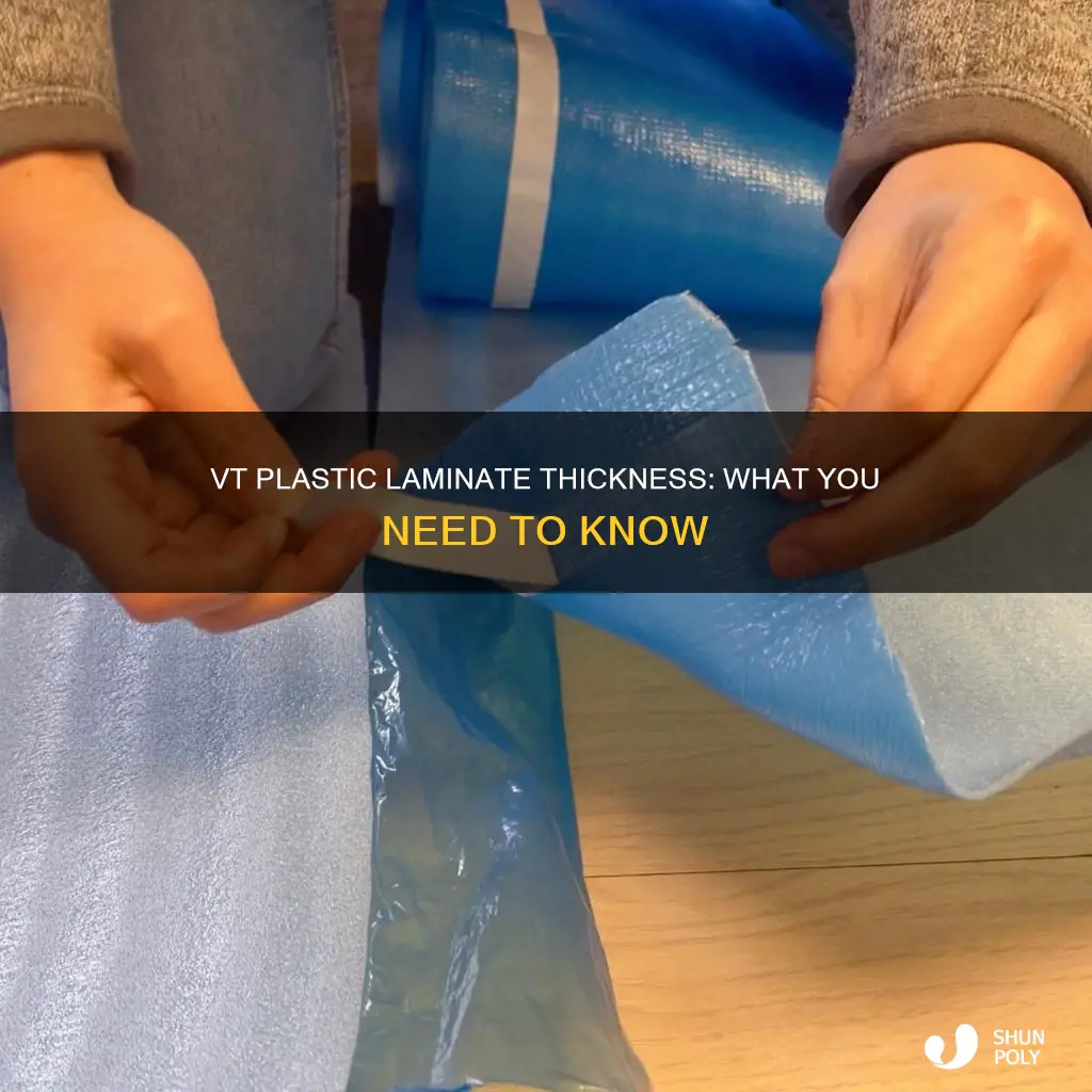 how thick is vt plastic laminate