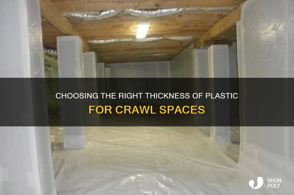 how thick of plastic for crawl space