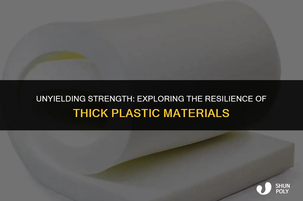 how thick plastic doesnt bend