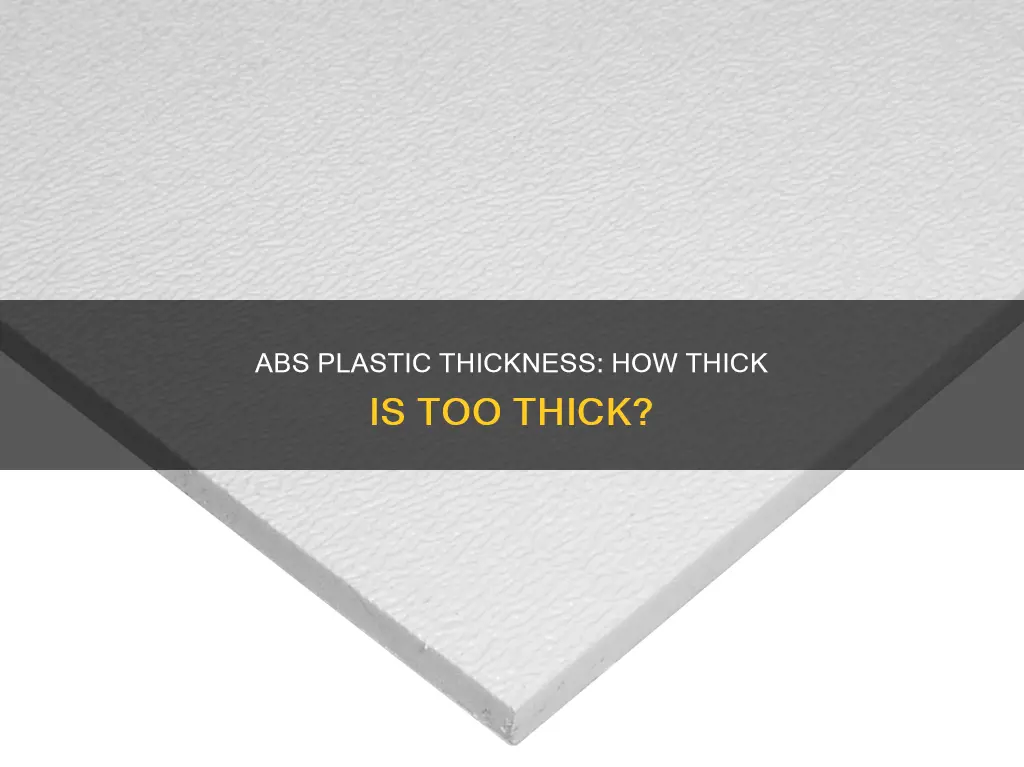 how thick should abs plastic be