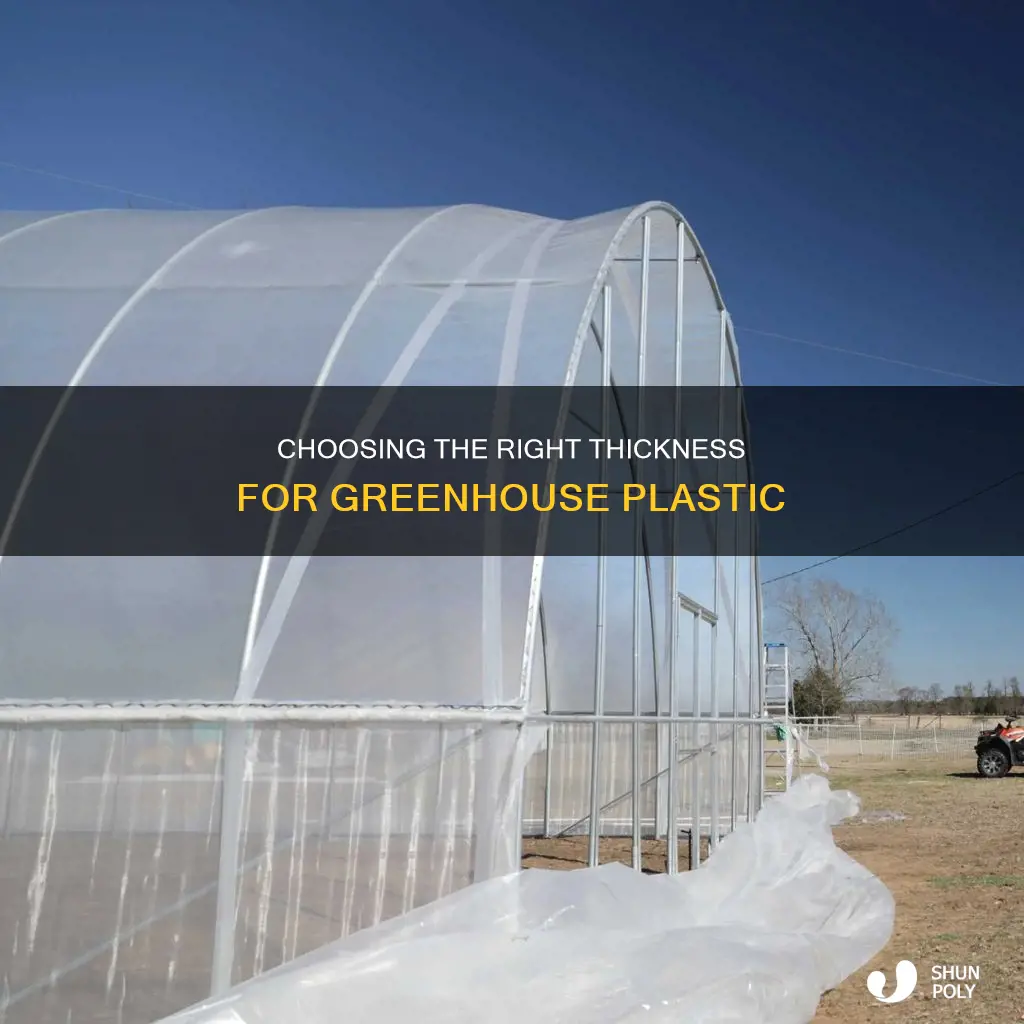 how thick should greenhouse plastic be