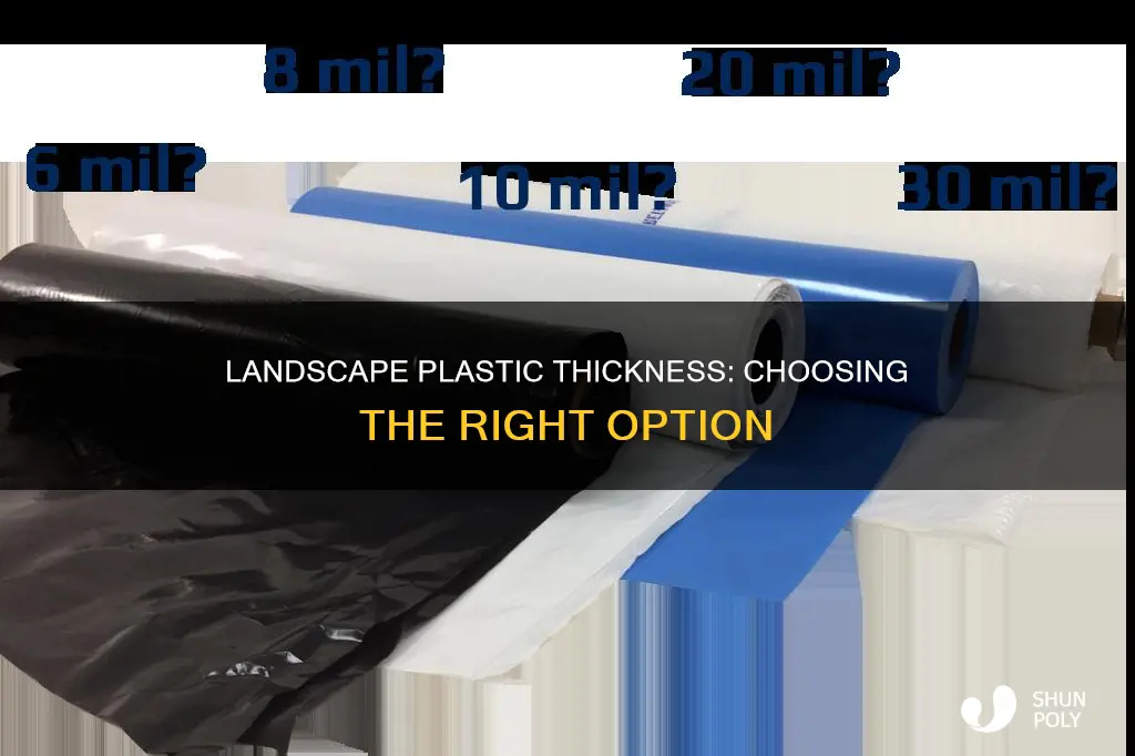 how thick should landscape plastic be