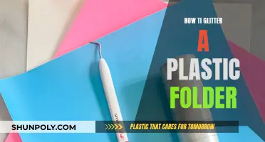 Glittering Plastic Folders: Sparkling DIY Guide