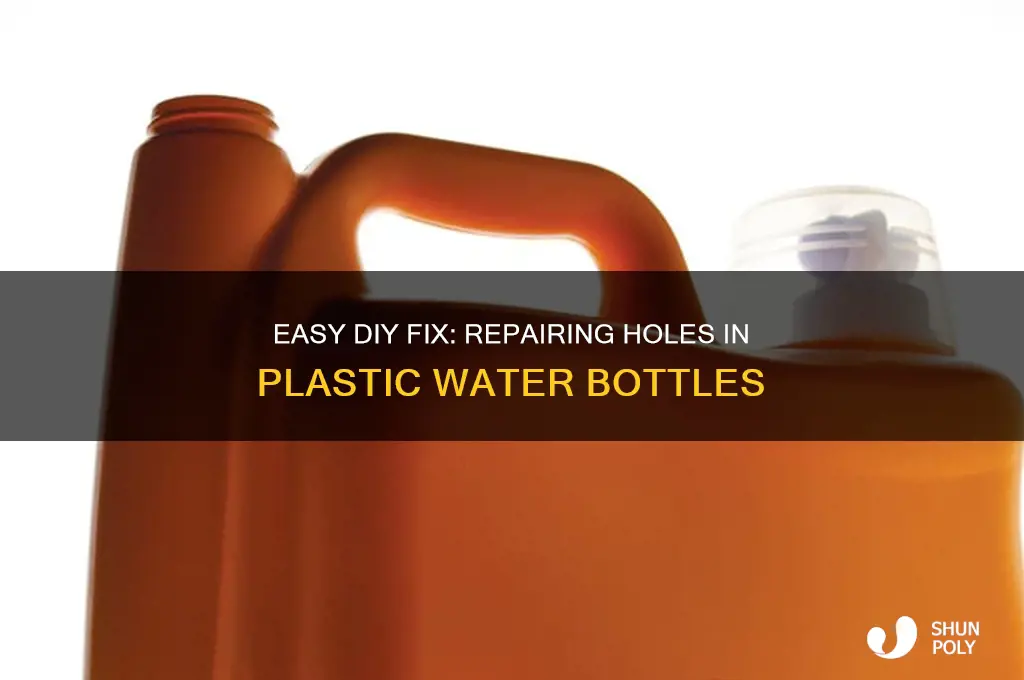 how ti repair hole in plastic water bottle
