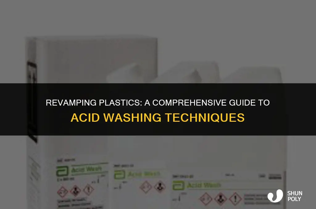 how to acid wash plastic