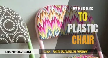 Revamp Plastic Chairs: Fabric-Covered Makeover