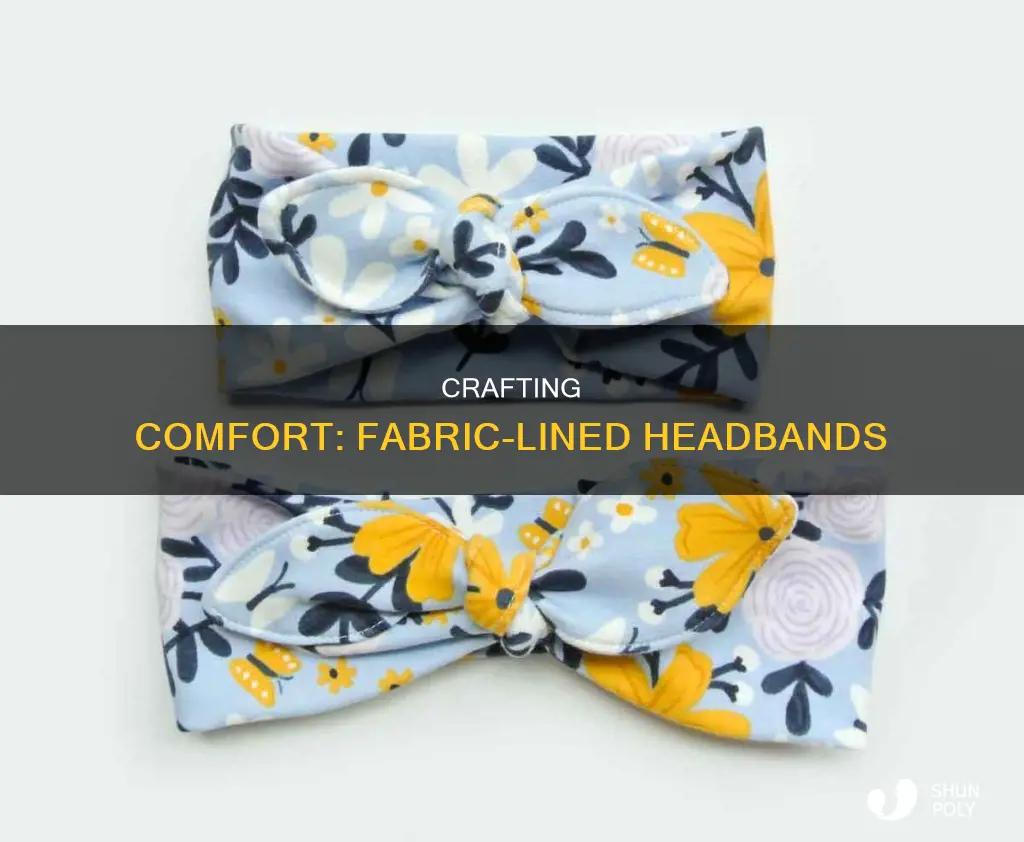 how to add fabric to plastic headband