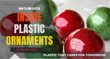 Glittering Ornaments: Add Sparkles Inside Plastic Baubles