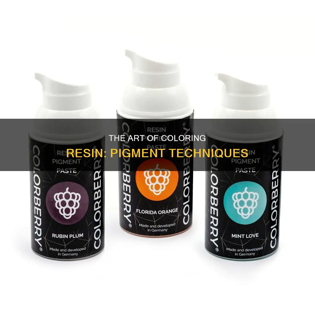 how to add pigement into plastic resin