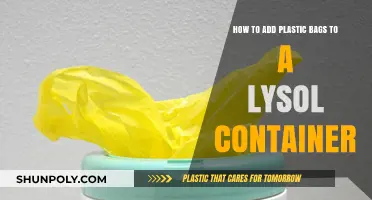 Creative Recycling: Adding Plastic Bags to Your Lysol Container Easily