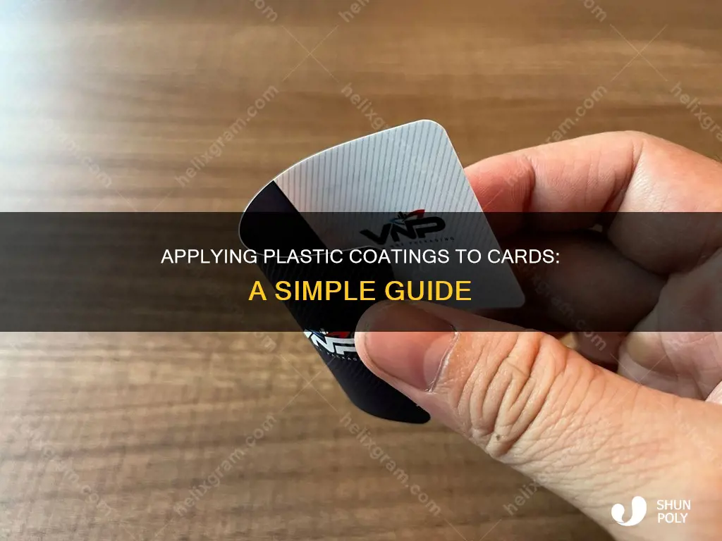 how to add plastic coating to cards