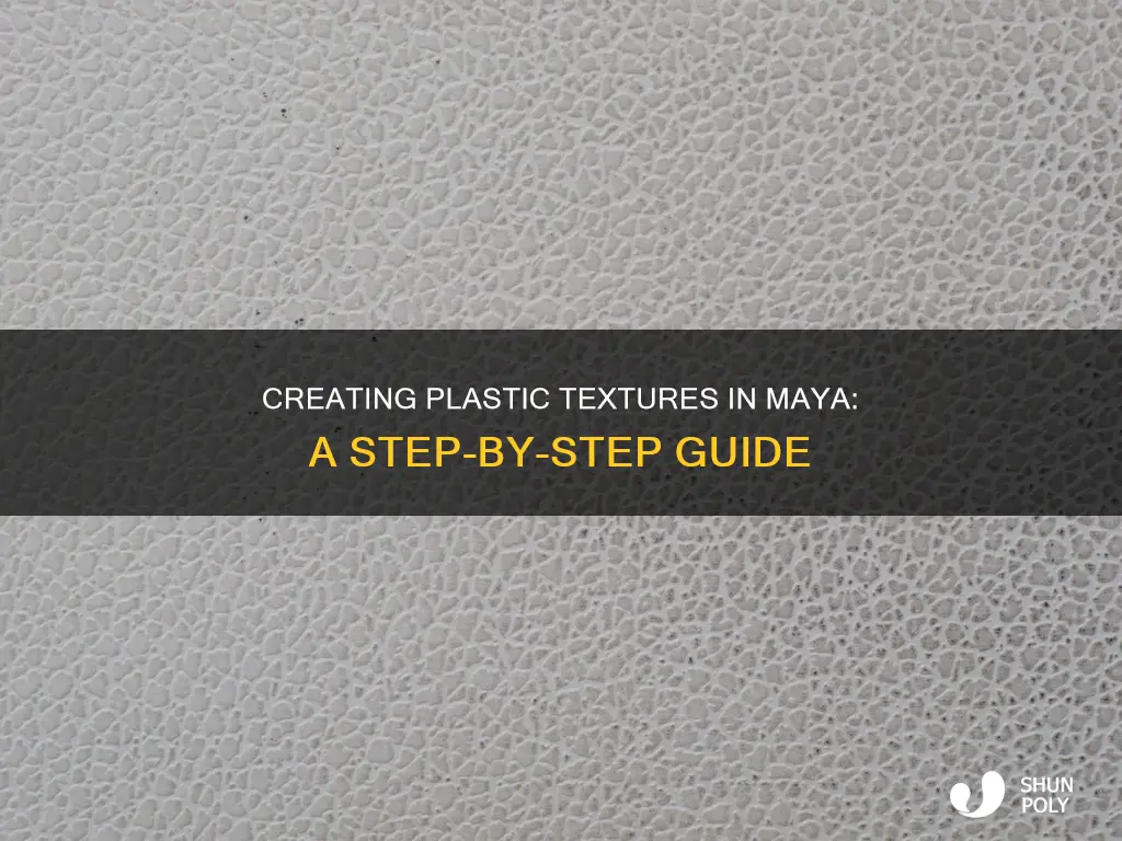 how to add plastic texture in maya