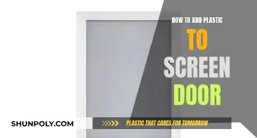 Screen Door Upgrade: Adding Plastic for Protection
