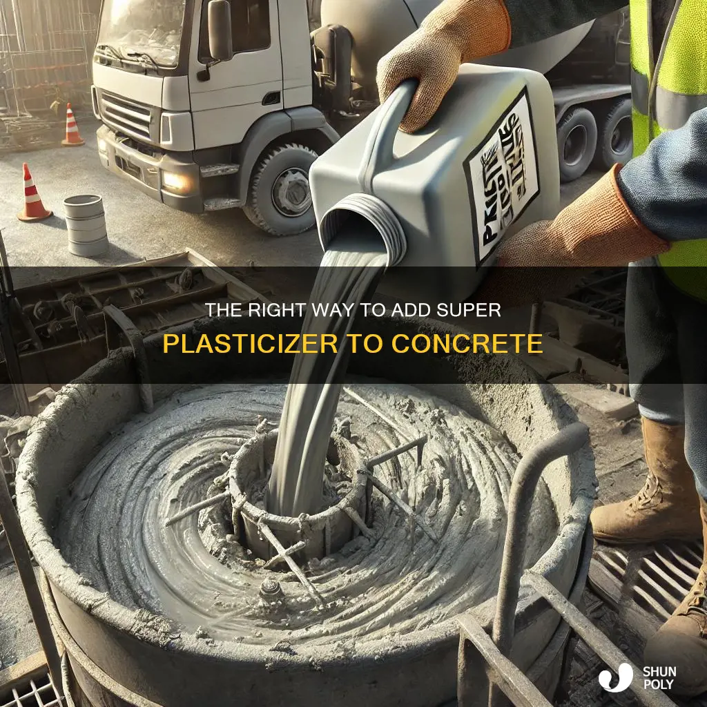 how to add super plasticizer to concrete