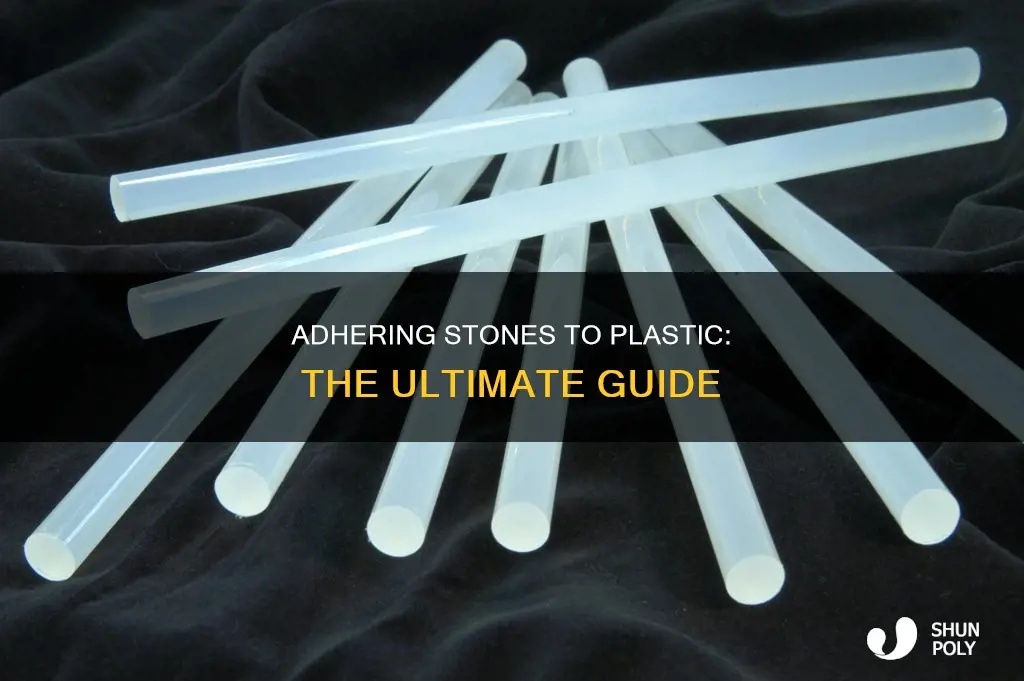 how to adhere stone to plastic