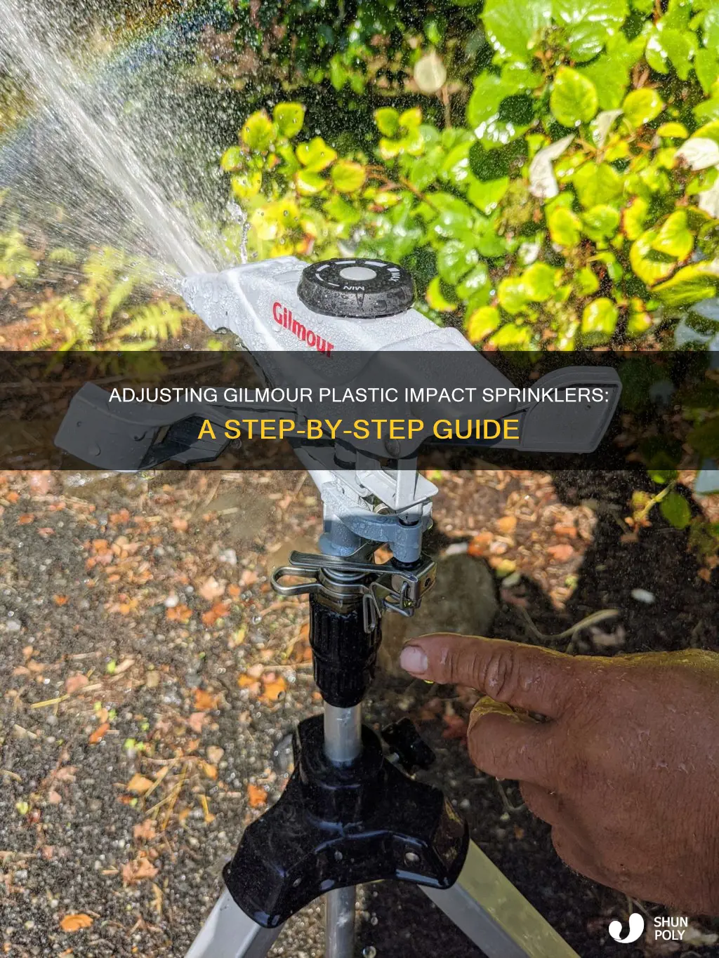 how to adjust gilmour plastic impact sprinkler