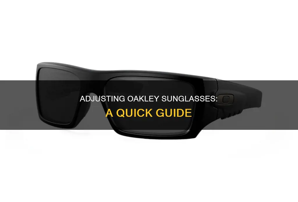 how to adjust plastic oakley sunglasses
