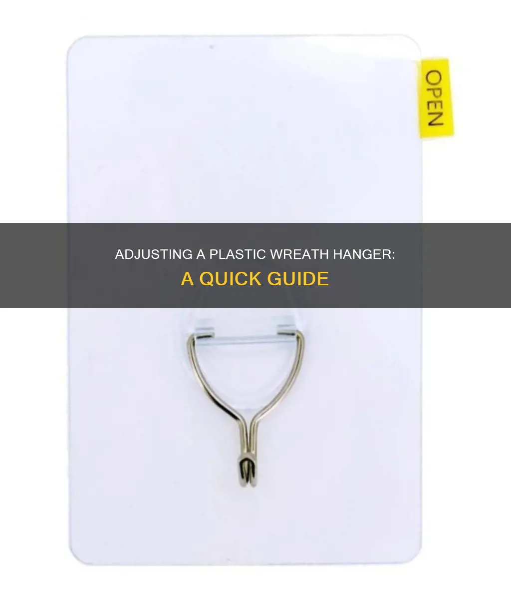 how to adjust plastic wreath hanger