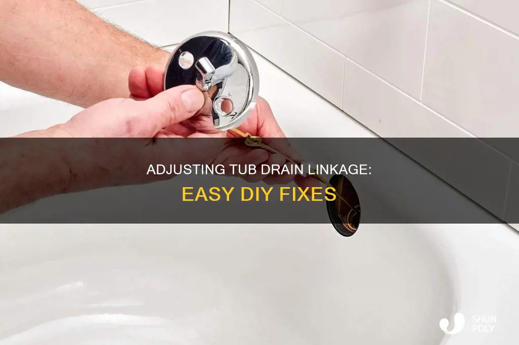 how to adjust tub drain plastic linkage