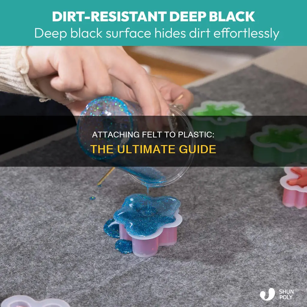 how to affix felt to plastic