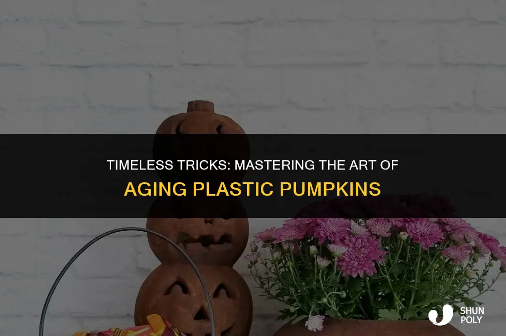 how to age plastic pumpkins