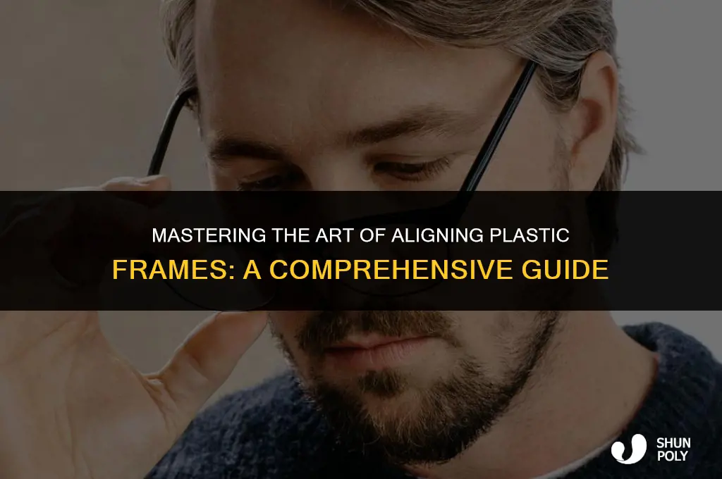 how to align plastic frames