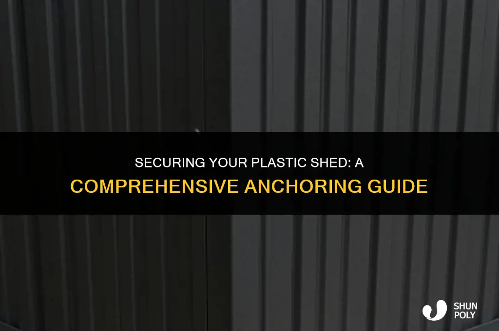 how to anchor plastic shed
