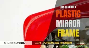 Transforming Plastic Mirror Frames with Antiquing Techniques