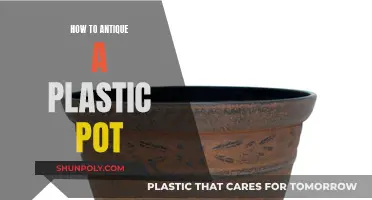 Transforming Plastic Pots: Antiquing for a Vintage Look