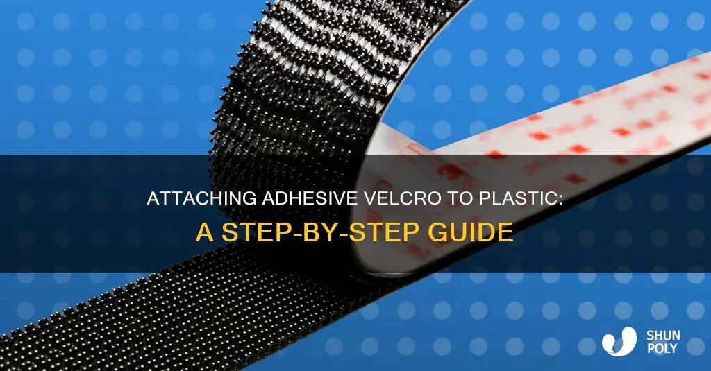 how to apply adhesive velcro to plastic