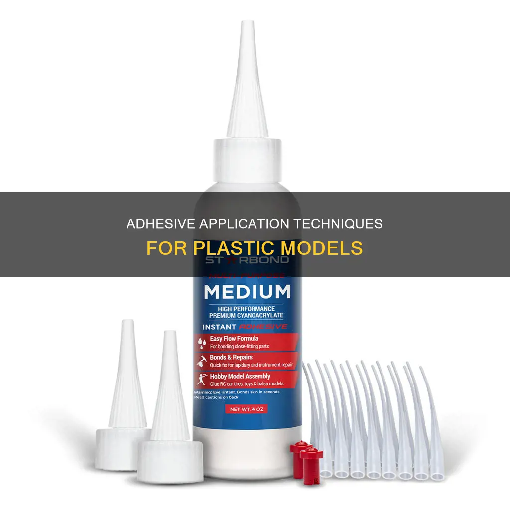 how to apply adhesives on plastic models