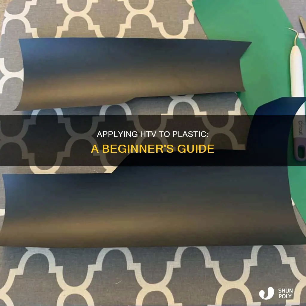 how to apply htv to plastic
