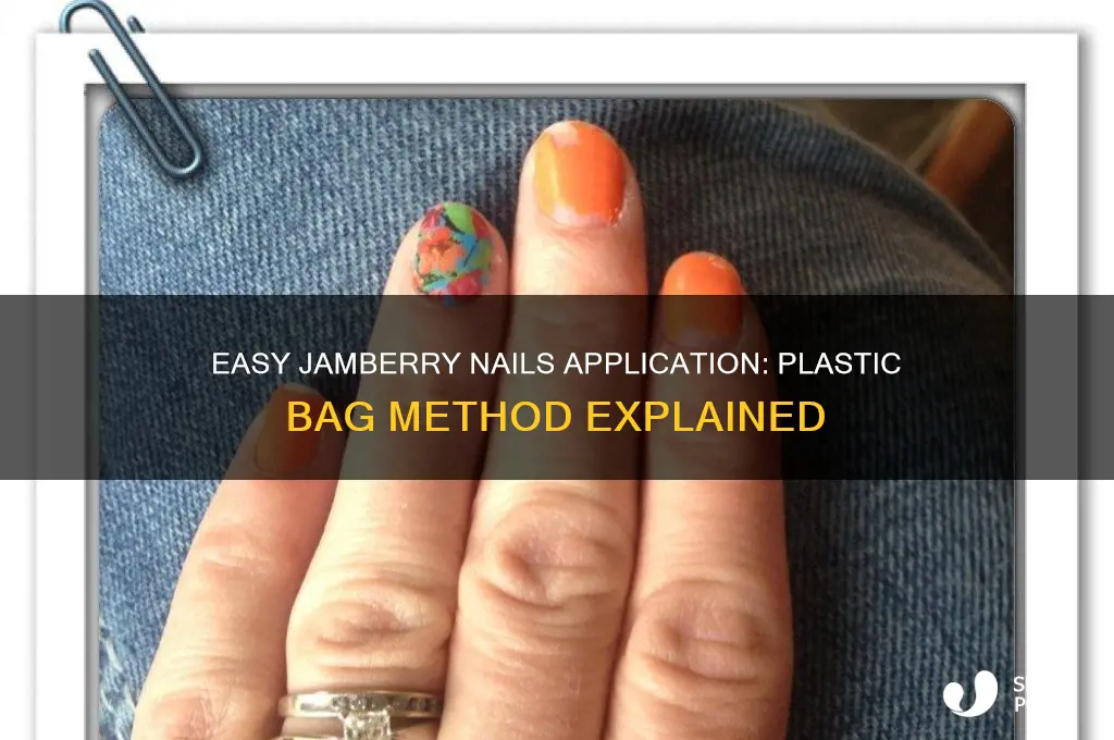 how to apply jamberry nails with plastic bag