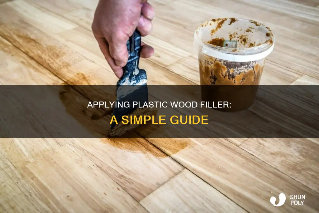how to apply plastic wood filler