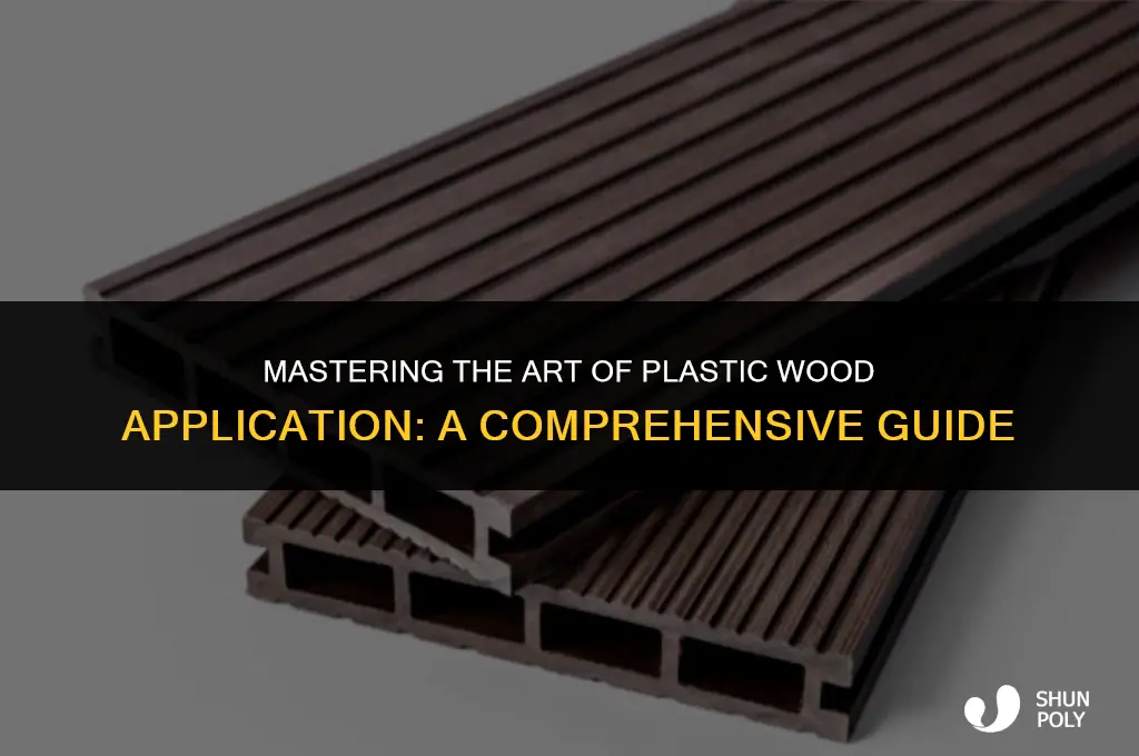 how to apply plastic wood