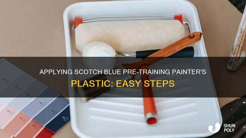 how to apply scotch blue pre-training painter plastic