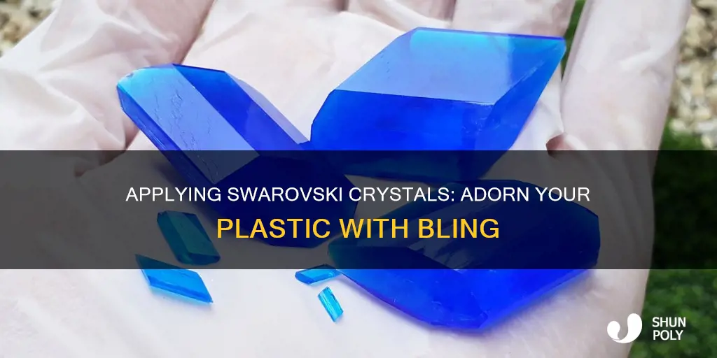 how to apply swarovski crystals to plastic