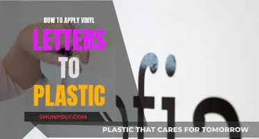 Applying Vinyl Letters: A Guide for Plastic Surfaces