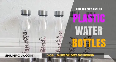 Easy Vinyl Application Guide for Customizing Plastic Water Bottles