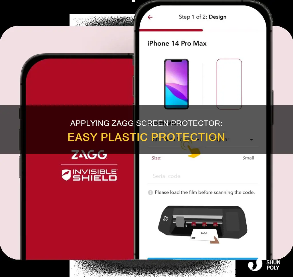 how to apply zagg screen protector plastic