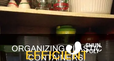 how to arrange plastic containers