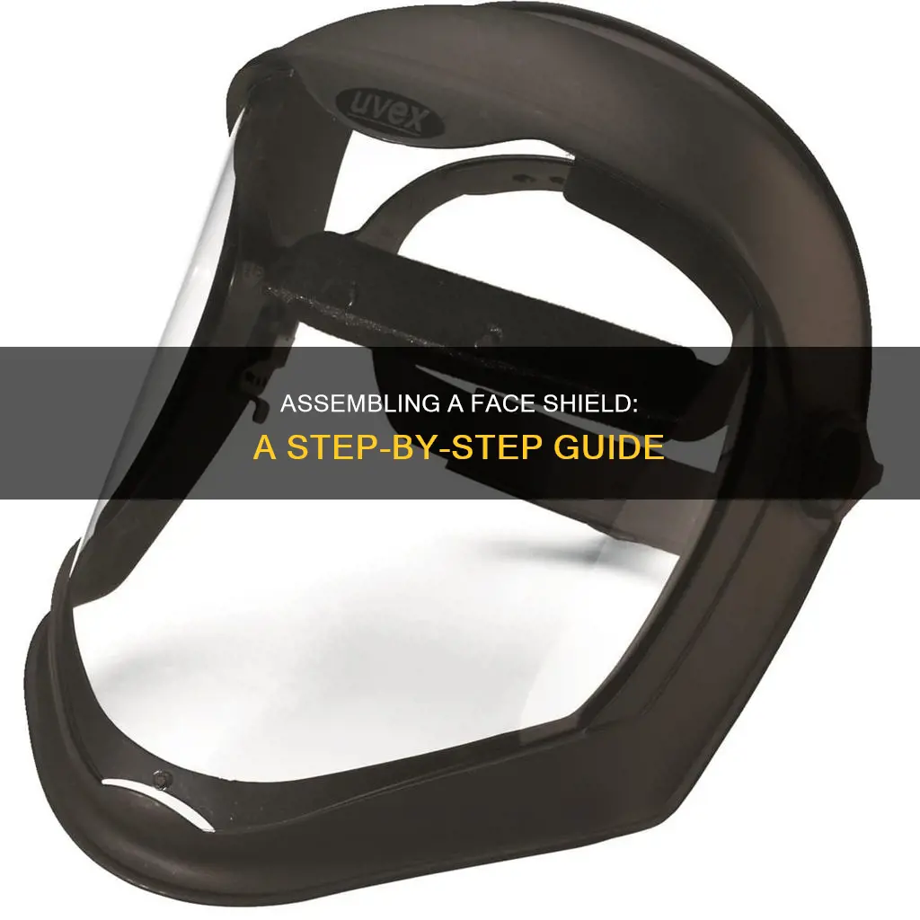 how to assemble a plastic face shield