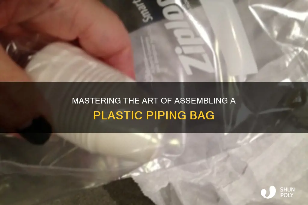 how to assemble a plastic piping bag