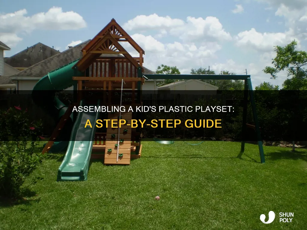 how to assemble childrens plastic play set