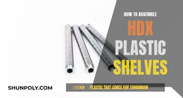 Assembling HDX Plastic Shelves: A Step-by-Step Guide