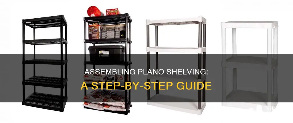 how to assemble plano plastic shelving