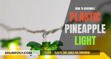 Assembling a Plastic Pineapple Light: Easy Steps to Follow