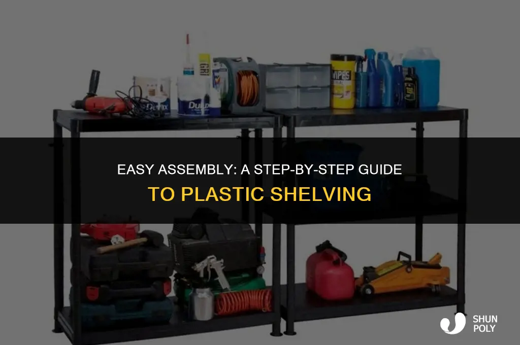 how to assemble plastic shelving