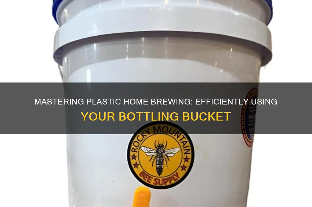 how to asump to a plastic home brewing bottling bucket
